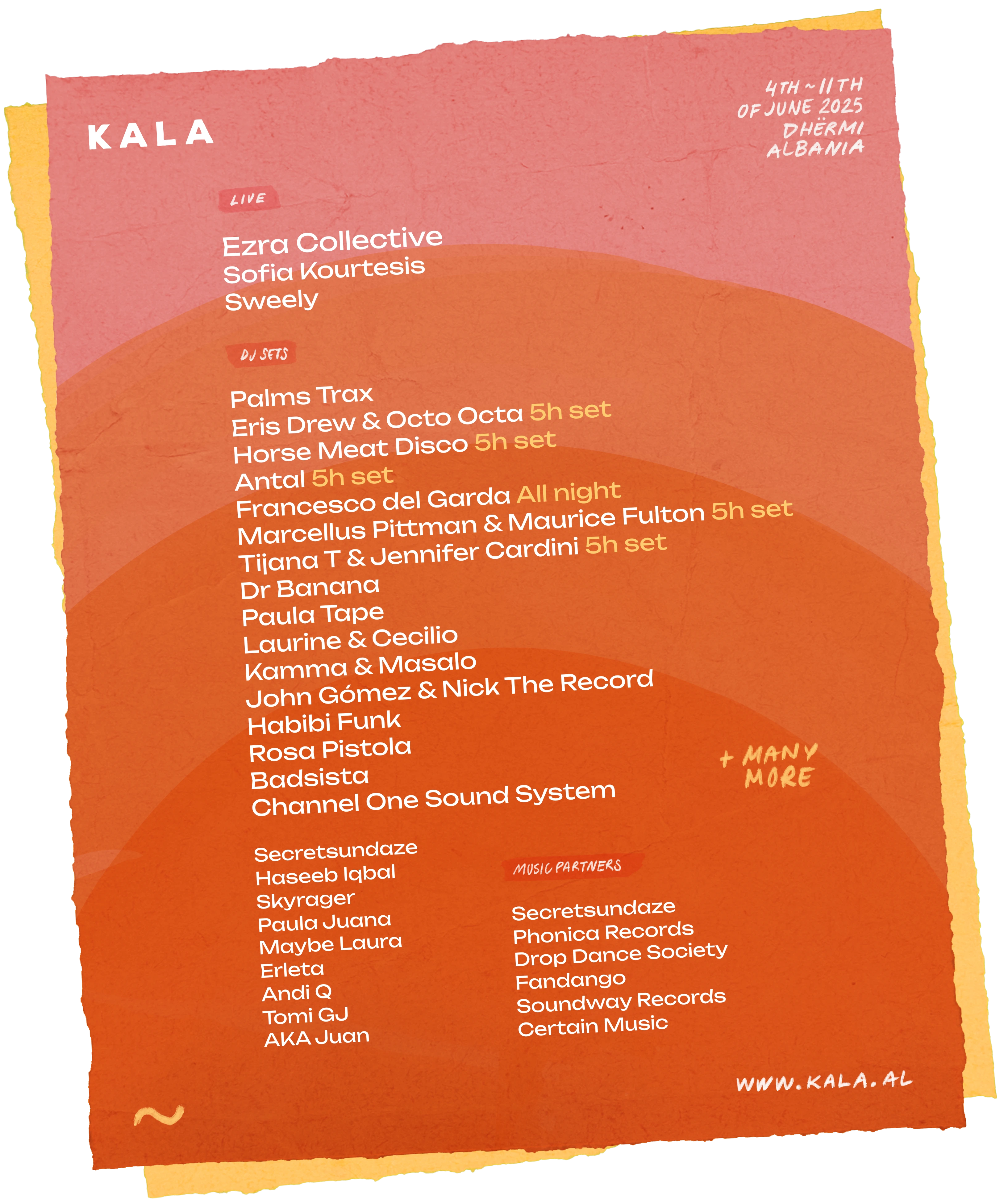 KALA Festival Albania Lineup 2024